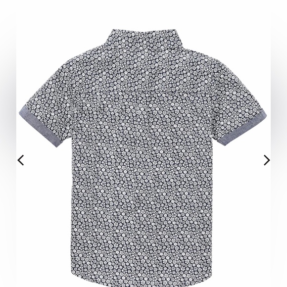 Ben Sherman Boy’s Navy/White Short-Sleeve Button-Down Shirt - Picture 3 of 10
